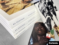 La colección de libros 'El Testigo' incluye cuatro tomos: Tierra callada, No hay tinieblas que la luz no venza, Y aun así me levantaré y Pongo mis manos en las tuyas. [Foto: Cortesía Jesús Abad Colorado]