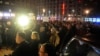 Protest profesora za novi RTS, na Trgu Nikole Pašića, pre polaska u protesnu šetnju ka sedištu Radio-televizije Srbije, u Beogradu, 29. februara 2020. (Foto: Vesna Anđić, RSE)