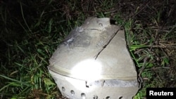 Polshaning Pshevoduv qishlog'iga tushgan raketa qoldig'i