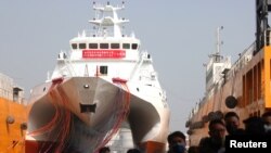 台灣高雄港的新一代海巡成功艦 （2020年12月11日）