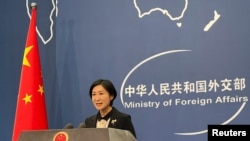 Juru Bicara Baru Kementerian Luar Negeri China, Mao Ning, pada konferensi pers di Beijing, China 5 September 2022. (REUTERS/Yew Lun Tian)