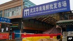 资料照 - 已经关闭的武汉华南海鲜批发市场。该海鲜批发市场被怀疑是新冠病毒大爆发的源头。照片摄于2020年1月21日。