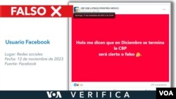 VOA Verifica CBP One Desinformación
