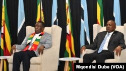 Mutungamiri wenyika, VaEmmerson Mnangagwa, nemutungamiri weBotswana, VaMokgwetsi Masisi.