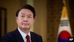 资料照片：韩国总统府2024年2月7日发布的总统尹锡悦的照片。（美联社照片）