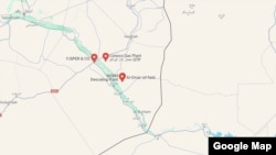 میادین نفتی کونکو و العمر در شرق سوریه