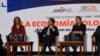 Panelista participan en el Seminario internacional La economía colombiana. ¿Cómo nos ven en momentos de cambio? organizado por la AS/COA y la Asociación Nacional de Instituciones Financieras (ANIF). [Foto: Cortesía ANIF]
