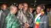 VaMnangagwa Vachioneka Vatevedzeri Vavo KuHarare International Airport (Mufananidzo bazi rezvekuburitswa kwemashoko)