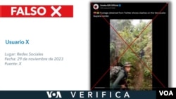 Los usuarios en redes sociales aprovechan las tensiones entre Venezuela y Guyana para difundir información falsa sobre un enfrentamiento militar fronterizo.

