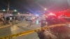 An image taken from video shows members of the Mexican Army at the site of a fire at an immigration detention facility in Ciudad Juarez, Mexico, March 28, 2023. (Cesar Contreras/VOA Spanish)