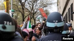 ISRAEL-PALESTINIANS/USA-PROTESTS