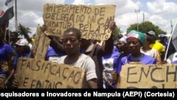 Manifestação de apoiantes da Renamo em Angoche, Nampula, Moçambique, 16 novembro 2023