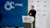 FILE - Ukrainian President Volodymyr Zelenskyy speaks at the Munich Security Conference, in Munich, Feb. 17, 2024.