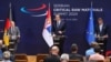 Konferencija za novinare po završetku međunarodnog Samita o kritičnim sirovinama Srbije na kojem su učestvovali predsednik Srbije Aleksandar Vučić, evropski komesar za energetiku Maroš Šefčovič i nemački kancelar Olaf Šolc (Foto: FoNet)