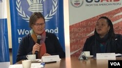 Amai Francesca Erdelmann veWFP Zimbabwe naAmai Priscilla Sampil veUSAID Zimbabwe 
