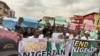Zanga-Zangar tsadar rayuwa a Ibadan (A lura, wannan hoto ne da ke nuna misali, ba zanga zangar jihar Neja ba ce)
