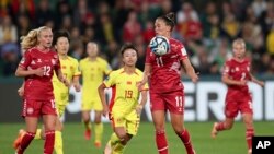 2023年女子足球世界盃，中國隊7月22日首戰對丹麥隊。