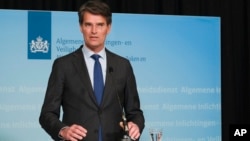 Erik Akerboom, director-general of the Dutch General Intelligence and Security Service, discussed a growing number of threats to the rule of law in the Netherlands during a press conference in Zoetermeer, Netherlands, April 17, 2023.
