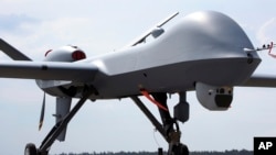 Arhiva - Bepilotna letelica Predator prikazana na Berliskom aeromitingu, u Berlinu, Nemačka, 30. maja 2016.