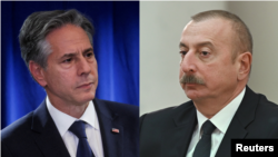 Նկարում՝ Էնթոնի Բլինքեն, Իլհամ Ալիև