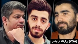 مرتضی پروین (راست)، سالار طاهر افشار، ودود اسدی