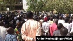 Assemblée générale des enseignants du Tchad, le 7 janvier 2024. (VOA/André Kodmadjingar).