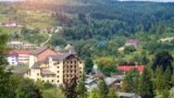 FILE - The village of Skhidnytsia among the Carpathian mountains seen here on April 27, 2021. (Adobe Stock Photo by Haidamac)