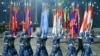 FILE - Myanmar junta military soldiers parade during a ceremony to mark the country's Armed Forces Day in Naypyidaw on March 27, 2024. 