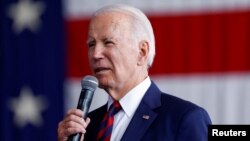 El presidente de Estados Unidos, Joe Biden, durante un discurso por el 22º aniversario de los ataques del 11 de septiembre de 2001 contra el World Trade Center, en la base conjunta Elmendorf-Richardson en Anchorage, Alaska, el 11 de septiembre. 2023.