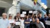 Venezolanos en Argentina exigen apertura del Registro Electoral para votar en las elecciones presidenciales. 