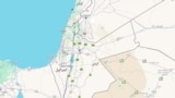 نقشه اسرائیل و بخش‌هایی از لبنان، سوریه، اردن، و مصر