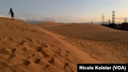 Los Médanos de Coro, un pequeño desierto de Venezuela, que acumula cantidades enormes de arena.