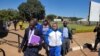 Neville Mutsvangwa achisvika padare ramejasitiriti muHarare.