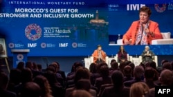 Directrice générale du Fonds monétaire international, Kristalina Georgieva, Marrakech, le 9 octobre 2023.