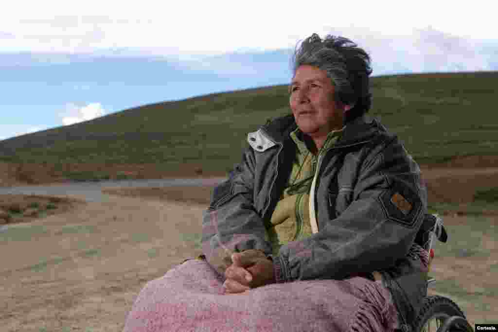 Rosmery Guarita, dirigente de las Personas con Discapacidad. [Foto: United Notions Film]