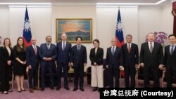 台灣副總統、當選總統賴清德在台北接見美國聯邦眾議院「國會台灣連線」跨黨派共同主席訪問團。（2024年1月25日）