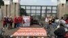 Aksi tenda para perempuan Pekerja Rumah Tangga (PRT) menuntut pengesahan RUU PPRT di depan gerbang DPR RI 13 Maret 2023 lalu. (Twitter/@jalaprt)