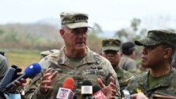美國太平洋司令部陸軍司令查爾斯·弗林正在接受媒體的採訪。(資料圖片)