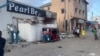 FILE - Destroyed Pearl Beach hotel, which was attacked by armed group, al Shabab, Mogadishu, Somalia, June 10, 2023. 