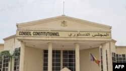 FILE - A general view of the Constitutional Council building in N'Djamena on March 14, 2024. Authorities say they had barred 10 candidates, including two fierce opponents of the military regime, from standing in the presidential election. 