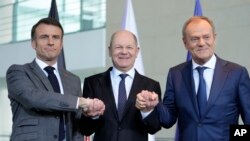 Fransiya, Germaniya va Polsha rahbarlari