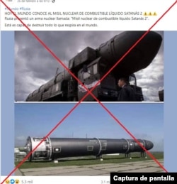Captura de desinformación.
