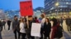 Protest "Ne ćutimo!" u centru Beograda (foto: FoNet)