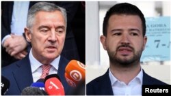 ARHIVA - Predsjednički kandidati Milo Đukanović i Jakov Milatović (Photo: Reuters)