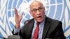 FILE - U.N. Special Rapporteur on Myanmar Tom Andrews gives a press conference in Geneva, Sept. 22, 2022.