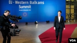 Premijerka Srbije Ana Brnabić, uoči početka samita EU - Zapadni Balkan (foto: FoNet/AP)