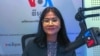 ​អ្នក​ស្រី ​ម៉ម ​ដាត្ថាលីណែត​ ​ស្ថាបនិក ​Cam Book Club ​និង​ជា​អនុ​ប្រធាន​ទទួល​បន្ទុក​កិច្ចការ​ផ្ទៃ​ក្នុង​នៃ​សមាគម​សហ​គ្រិន​ស្រ្តី​កម្ពុជា​ ផ្តល់បទសម្ភាសន៍ដល់វីអូអេ នៅរាជធានីភ្នំពេញ។ (ធីតា វីន/វីអូអេ)