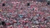 Cientos de manifestantes se concentraron en Ciudad de México en apoyo del Instituto Electoral Nacional (INE) y en contra el plan del presidente Andrés Manuel López Obrador para reformar la Autoridad Electoral.