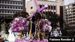 Devotos acompañaron al Nazareno de San Pablo, una de las celebraciones religiosas más importantes en Caracas