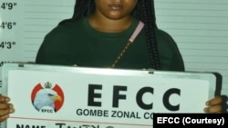 Janty Emmanuel wanda ake tuhuma da laifin wulakanta takardun Naira